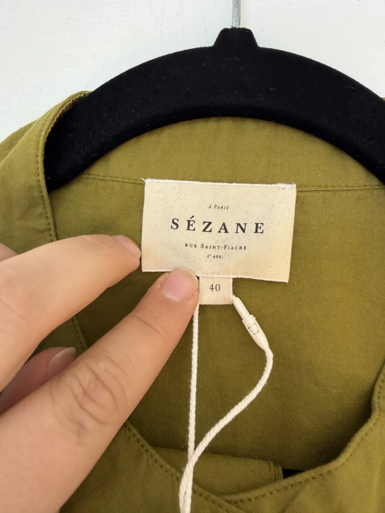 Image for Robe Sézane modèle Navi Dress kaki taille 40