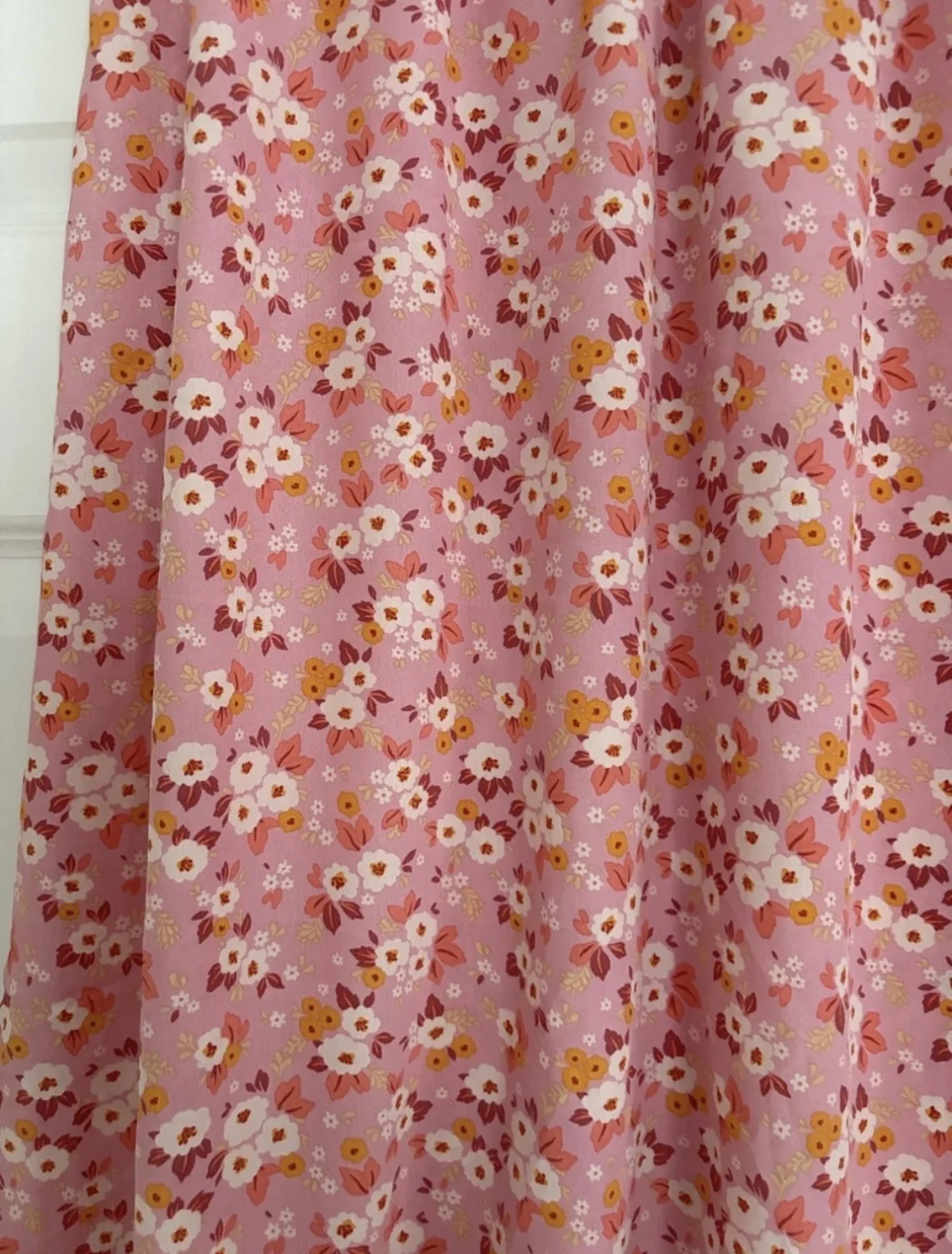 Image for Womance pink floral midi skirt