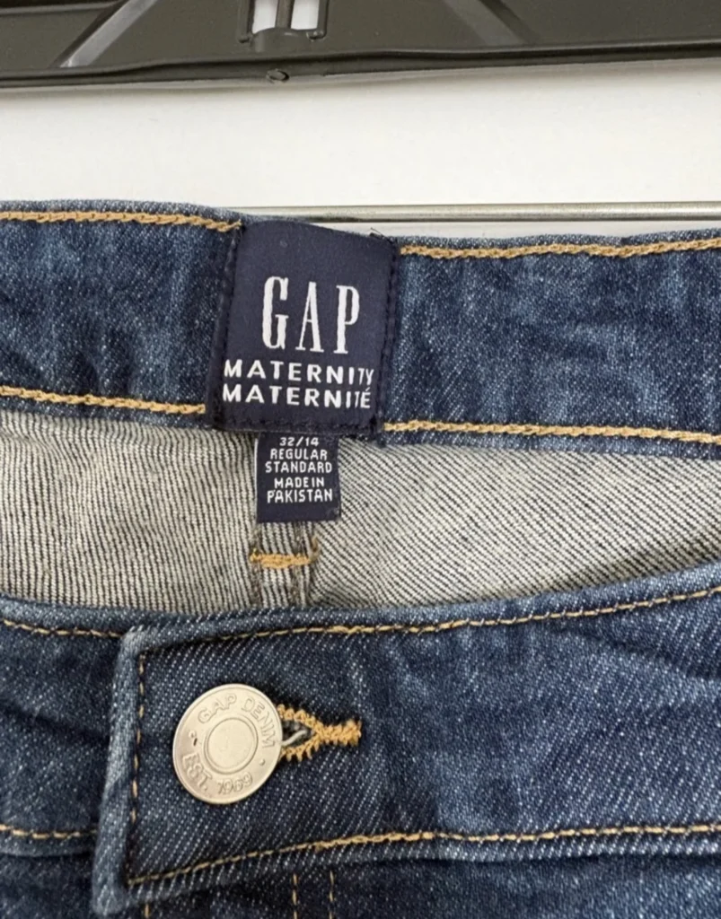 Image for GAP maternity jeans