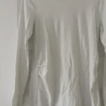 Thumbnail for White GAP round-neck maternity jumper