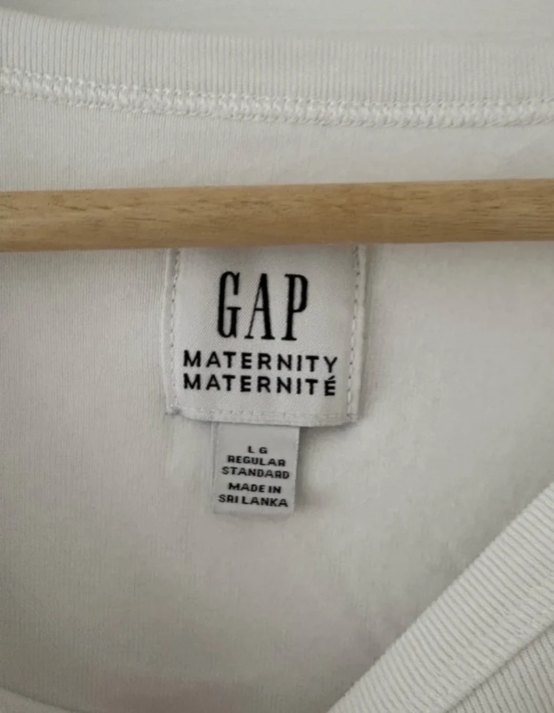 Image for White GAP round-neck maternity jumper