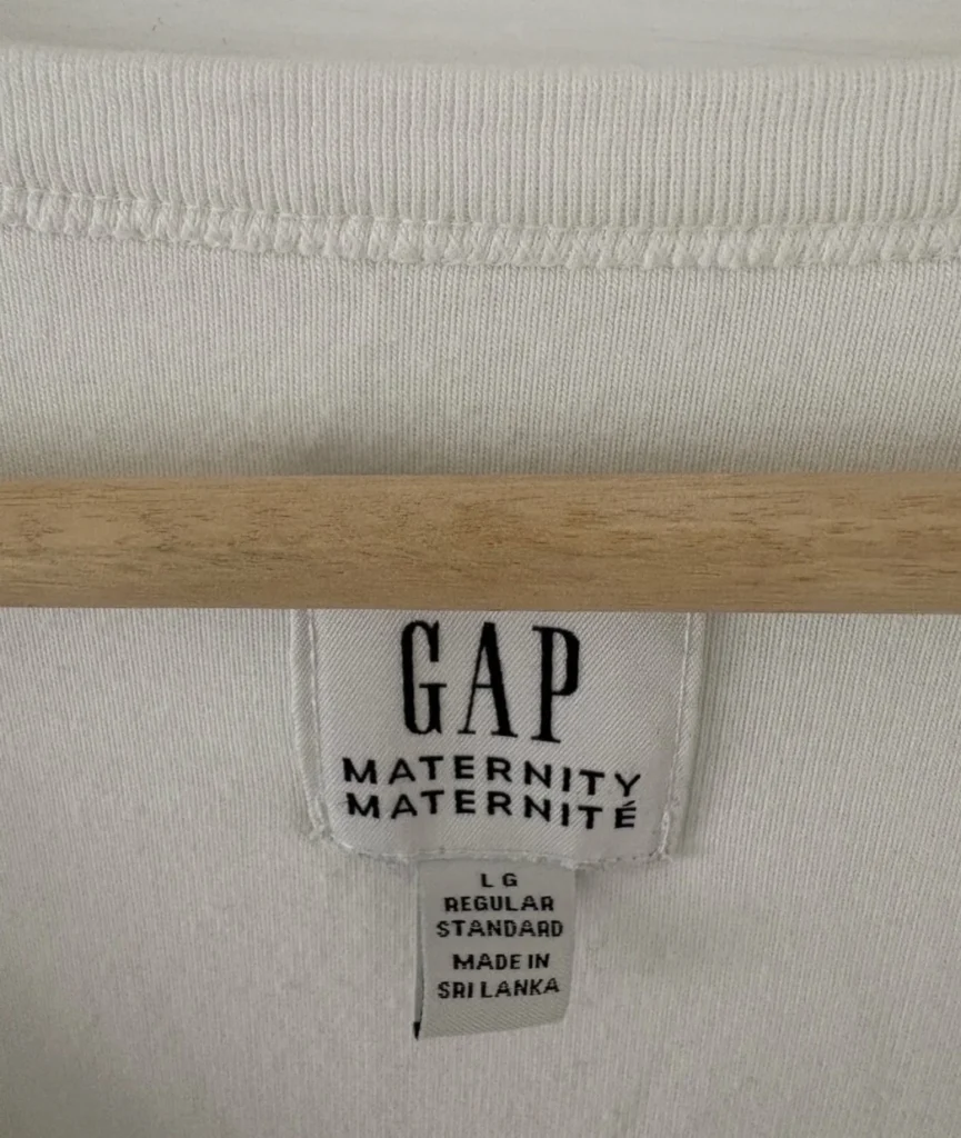 Image for GAP white V-neck maternity jumper