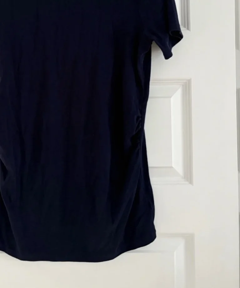 Image for GAP navy blue short-sleeved maternity top