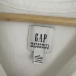 Thumbnail for GAP white short-sleeved maternity top