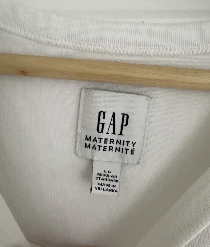 Image for GAP white short-sleeved maternity top