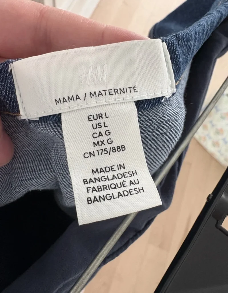 Image for H&M maternity jeans