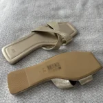 Thumbnail for Brand-new gold H&M sandals