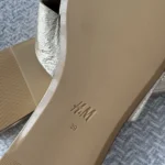 Thumbnail for Brand-new gold H&M sandals