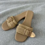 Featured thumbnail for Brand new snow-white and gold Madden Girl sandals