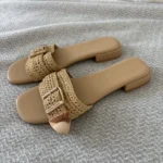 Thumbnail for Brand new snow-white and gold Madden Girl sandals
