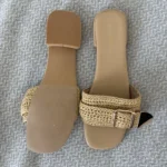 Thumbnail for Brand new snow-white and gold Madden Girl sandals