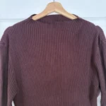 Thumbnail for Brand-new burgundy H&M maternity knitted maxi dress