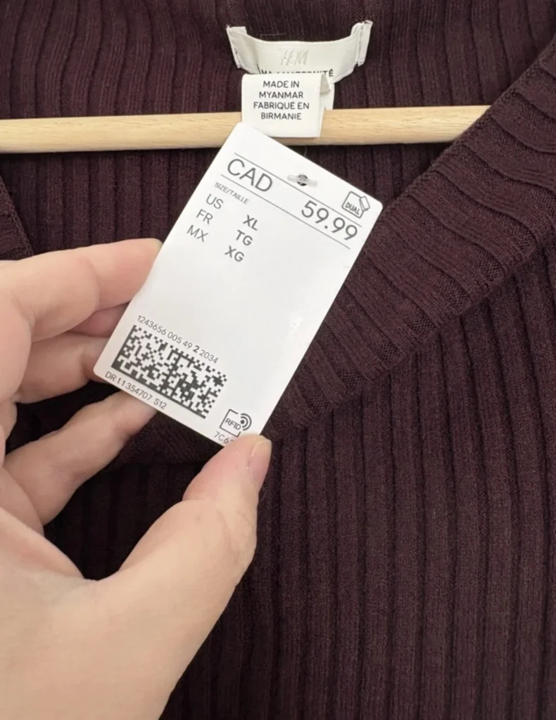 Image for Brand-new burgundy H&M maternity knitted maxi dress