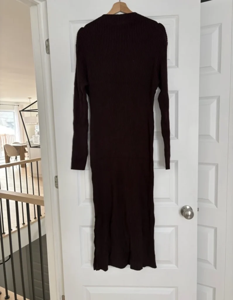 Image for Brand-new burgundy H&M maternity knitted maxi dress