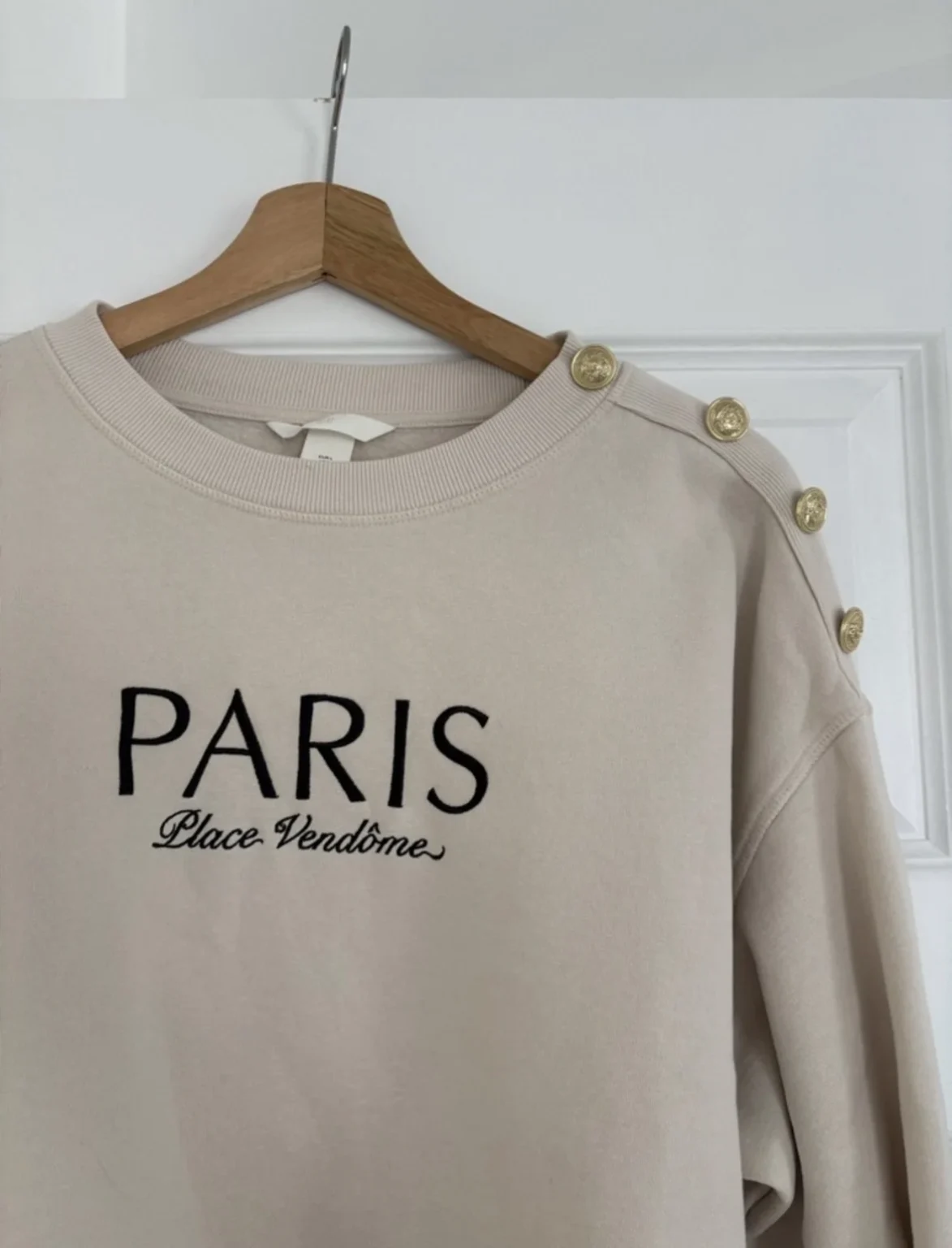 Image for Beige Paris H&M jumper