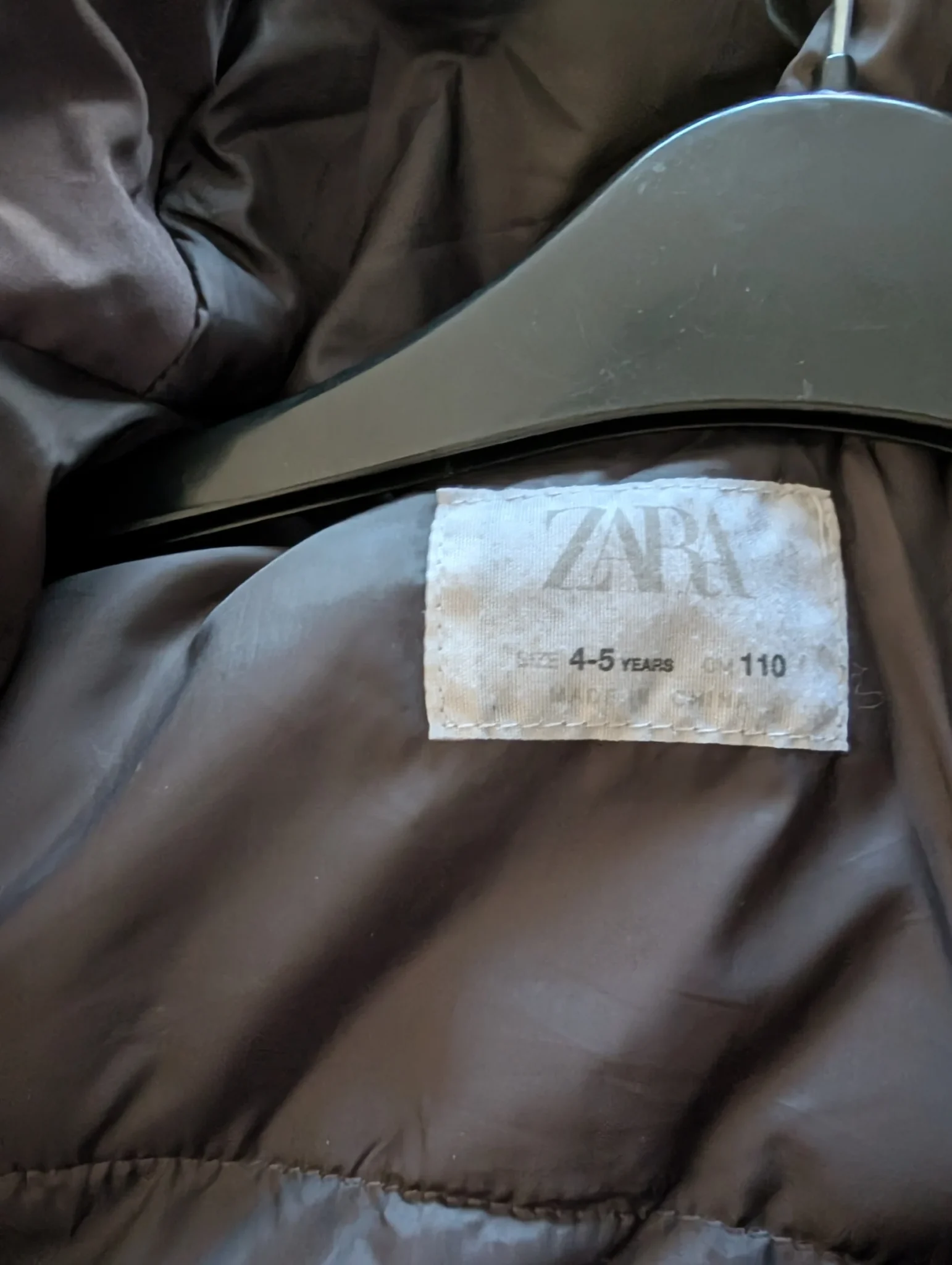 Image for Manteau Zara 4-5 ans