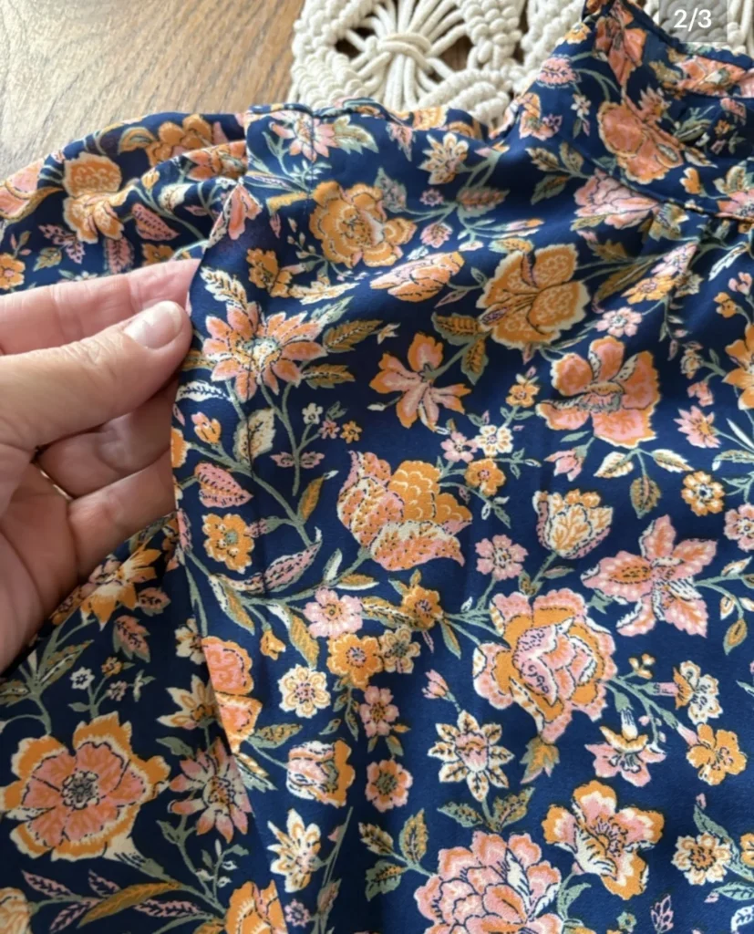 Image for Autumnal floral blouse