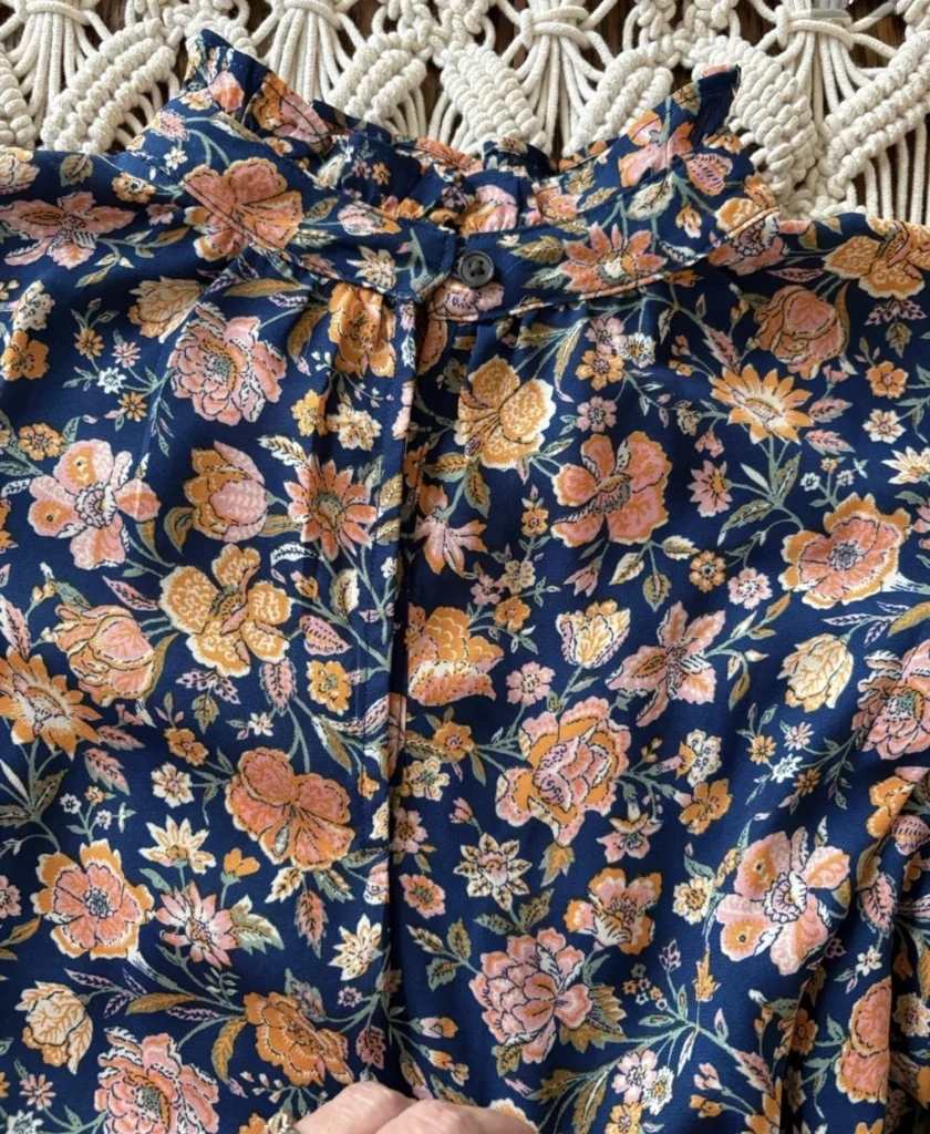 Image for Autumnal floral blouse