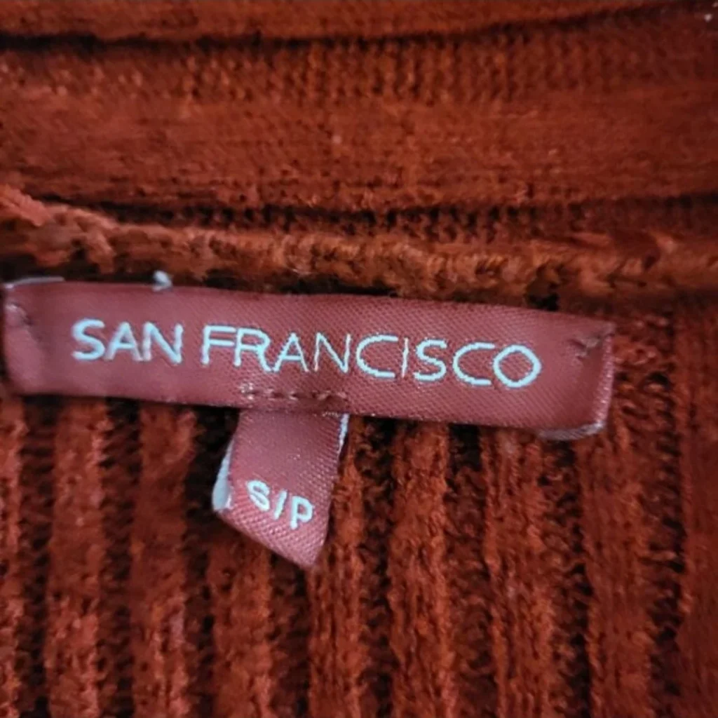 Image for San Francisco Red Waterfall Cardigan Shop | Red Waterfall Cardigan - S
