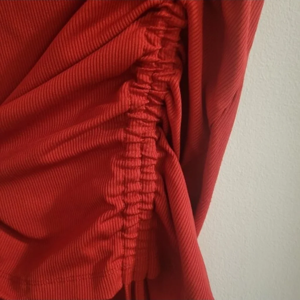 Image for BSF Boutique San Francisco Red Ruched Dress / Red Ruched Dress - M