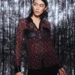 Featured thumbnail for BSF Boutiques San Francisco Sheer Floral Blouse / Sheer Floral Blouse - M