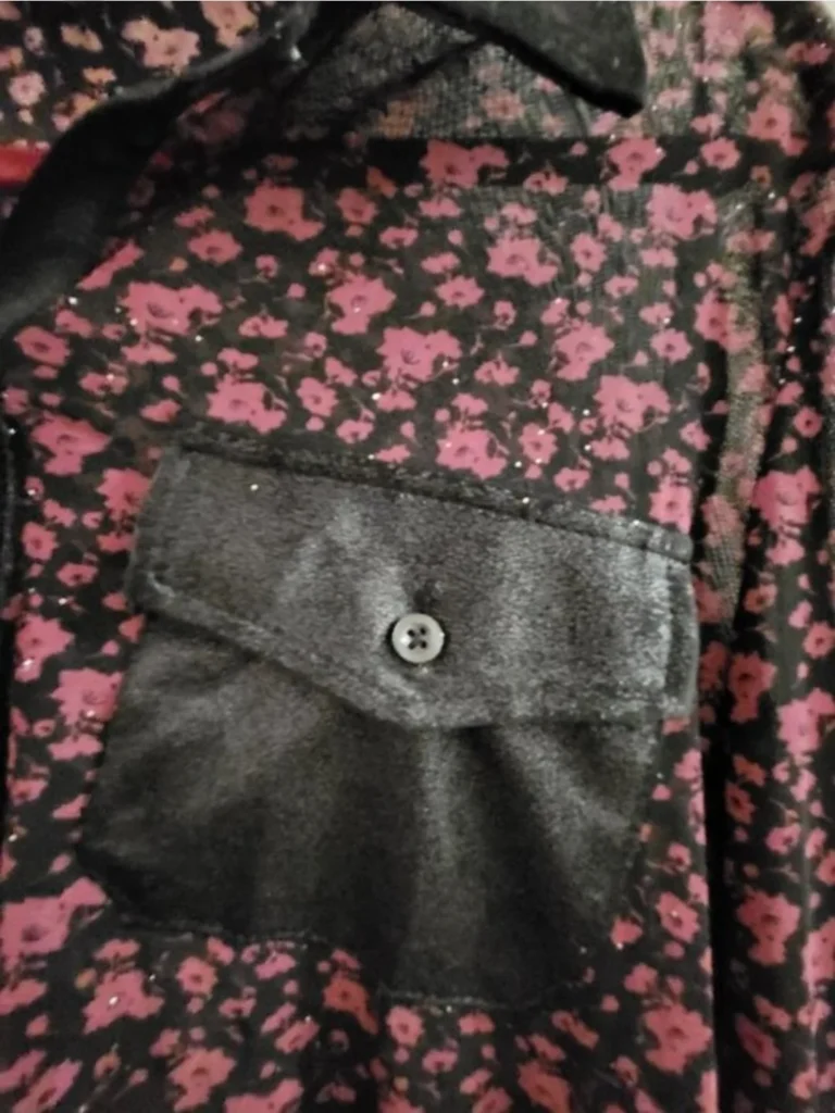 Image for BSF Boutiques San Francisco Sheer Floral Blouse / Sheer Floral Blouse - M