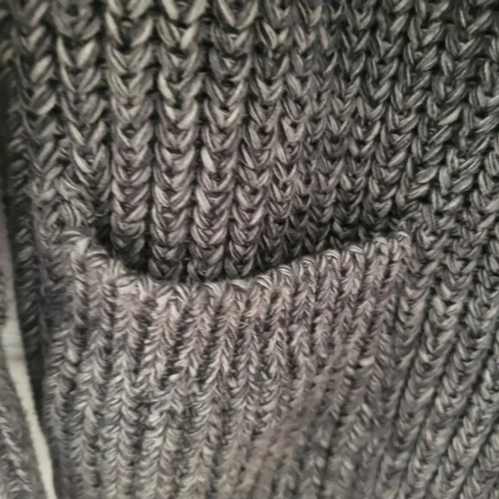 Image for J.Crew Chunky Shawl Collar Cardigan | Grey Shawl Collar Cardigan – S