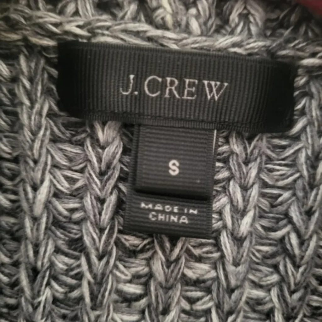 Image for J.Crew Chunky Shawl Collar Cardigan | Grey Shawl Collar Cardigan – S
