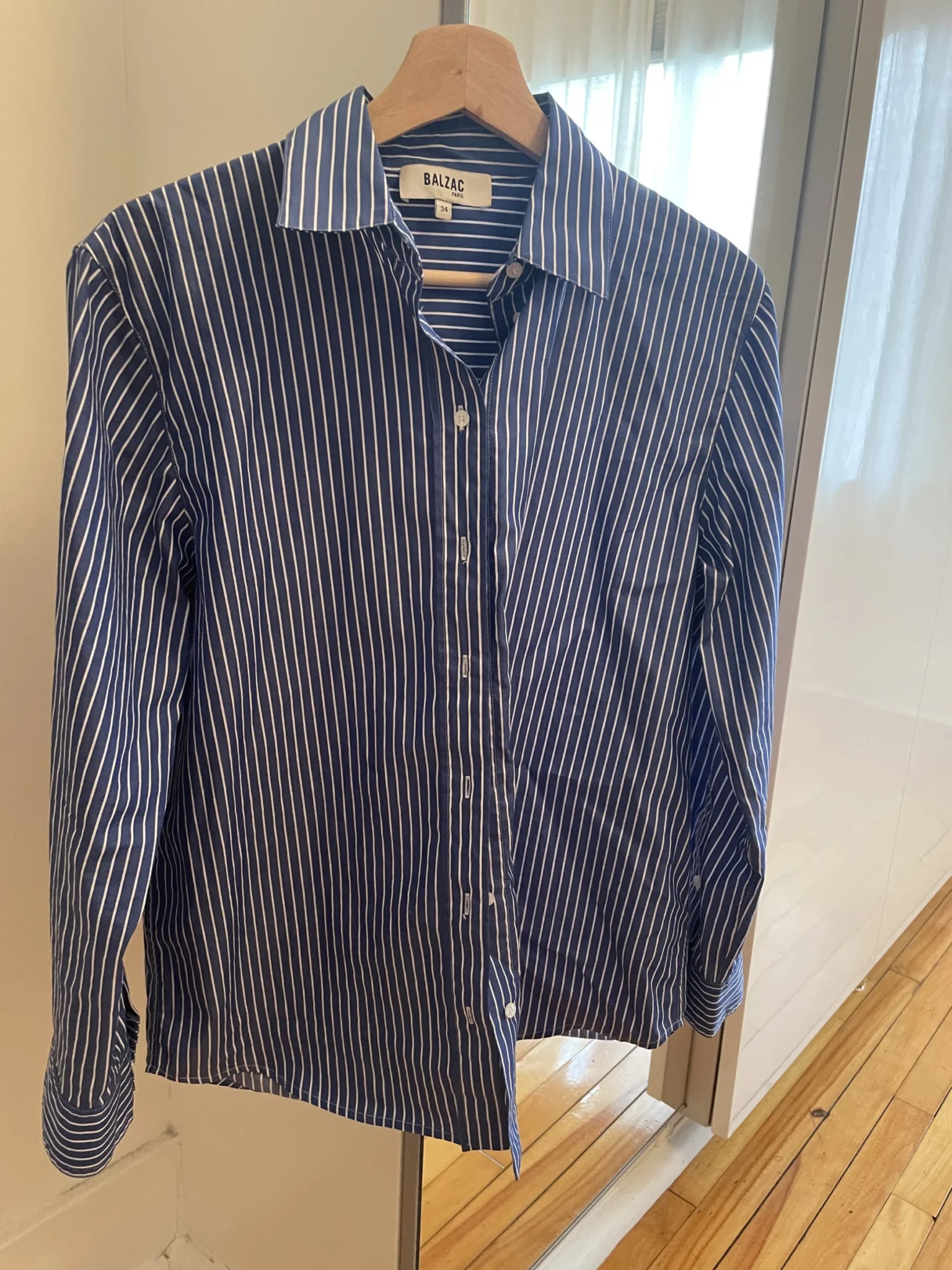 Image for Balzac Paris | chemise bleue à rayires