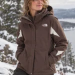 Featured thumbnail for Manteau The North Face 3-en-1 Triclimate HyVent , couche intérieure en polaire, brun et ivoire