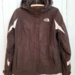Thumbnail for Manteau The North Face 3-en-1 Triclimate HyVent , couche intérieure en polaire, brun et ivoire