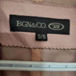 Thumbnail for BGN & CO. Y2K Pastel Pink Genuine Leather Trench Coat Jacket / Pastel pink genuine leather trench coat – Size S/P