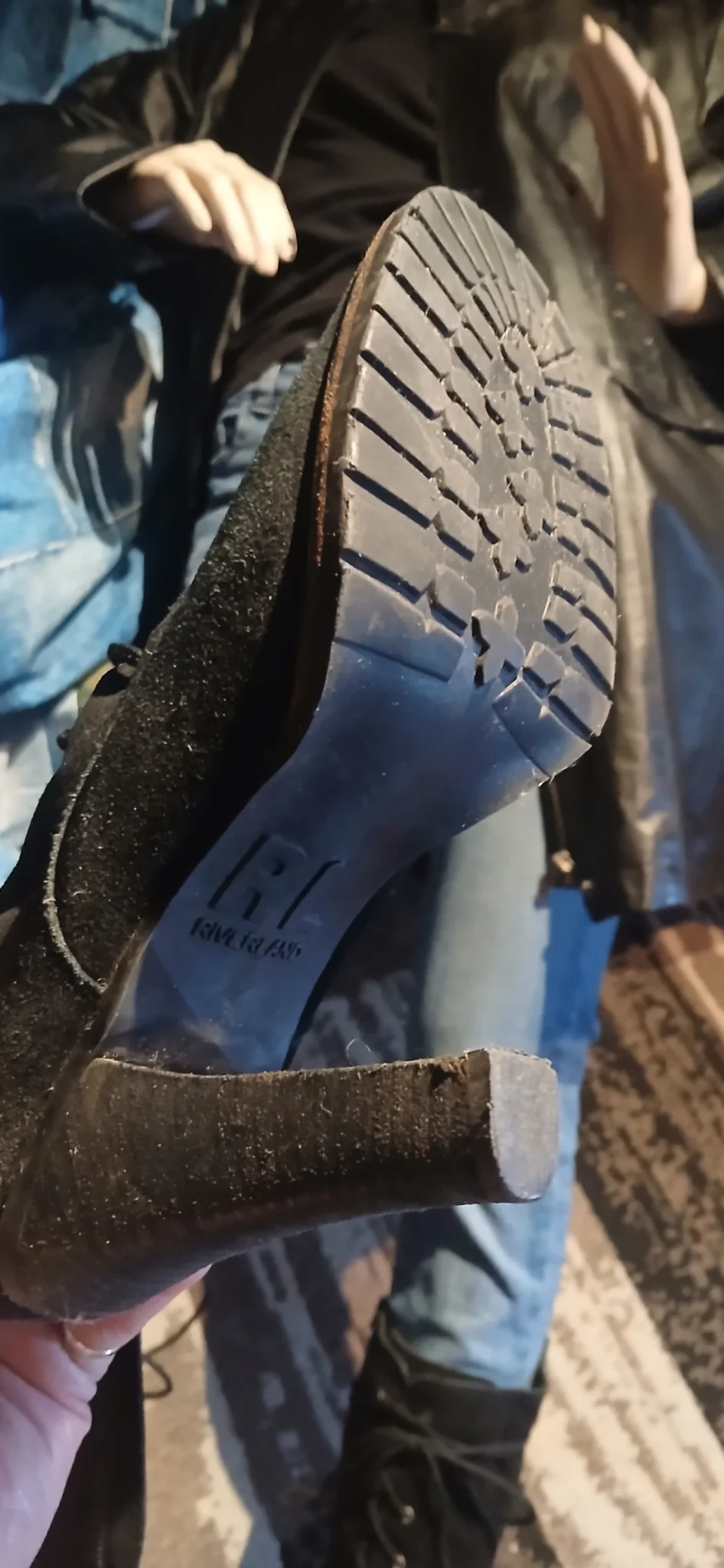 Image for Black suede boots