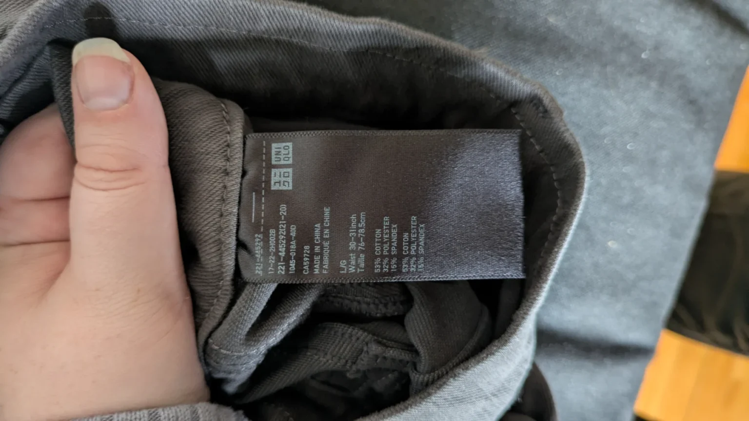 Image for Pantalons gris extensibles