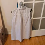 Thumbnail for Blouse sans manche rayée bleu et blanc