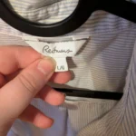 Thumbnail for Blouse sans manche rayée bleu et blanc