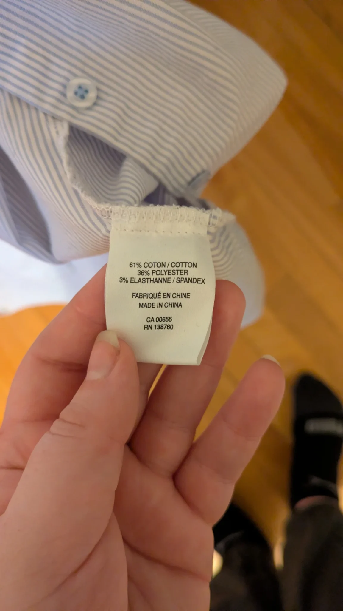 Image for Blouse sans manche rayée bleu et blanc
