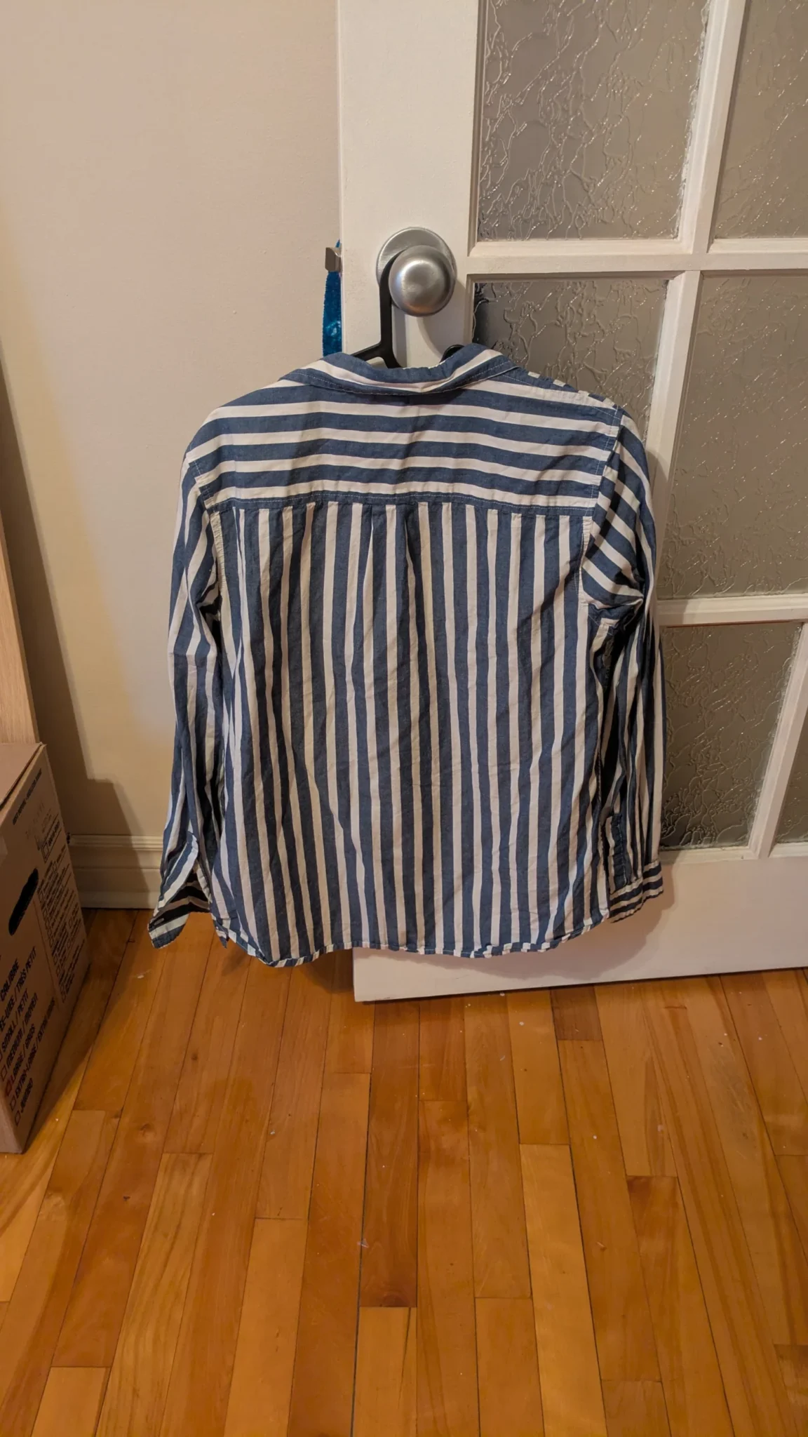 Image for Blouse manches longues rayée blanc et bleu