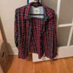 Featured thumbnail for Blouse manches longues rayée rouge et vert