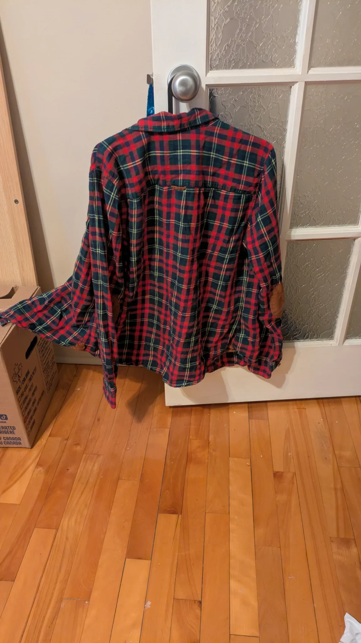 Image for Blouse manches longues rayée rouge et vert