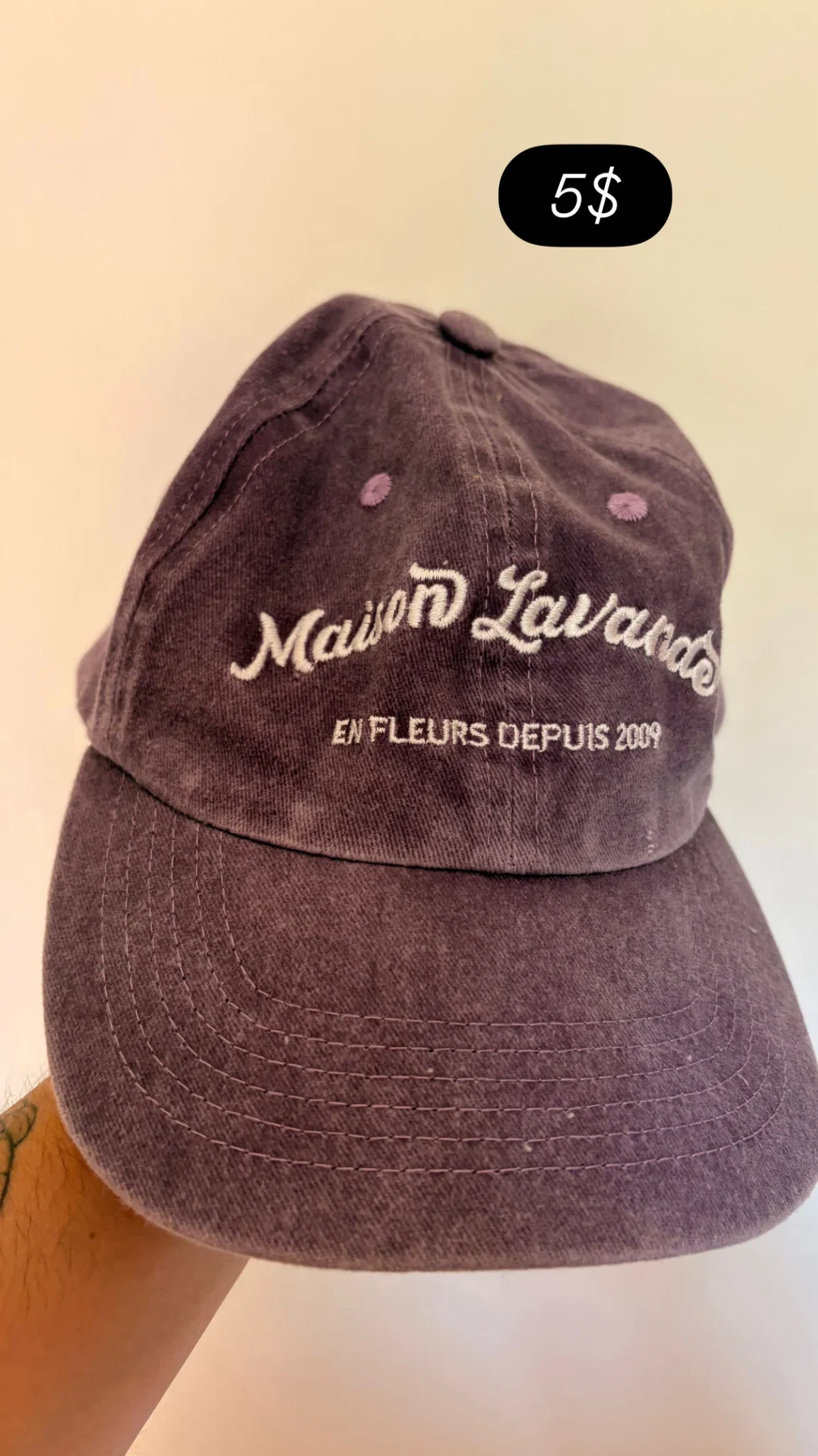 Image for Lavender-coloured cap