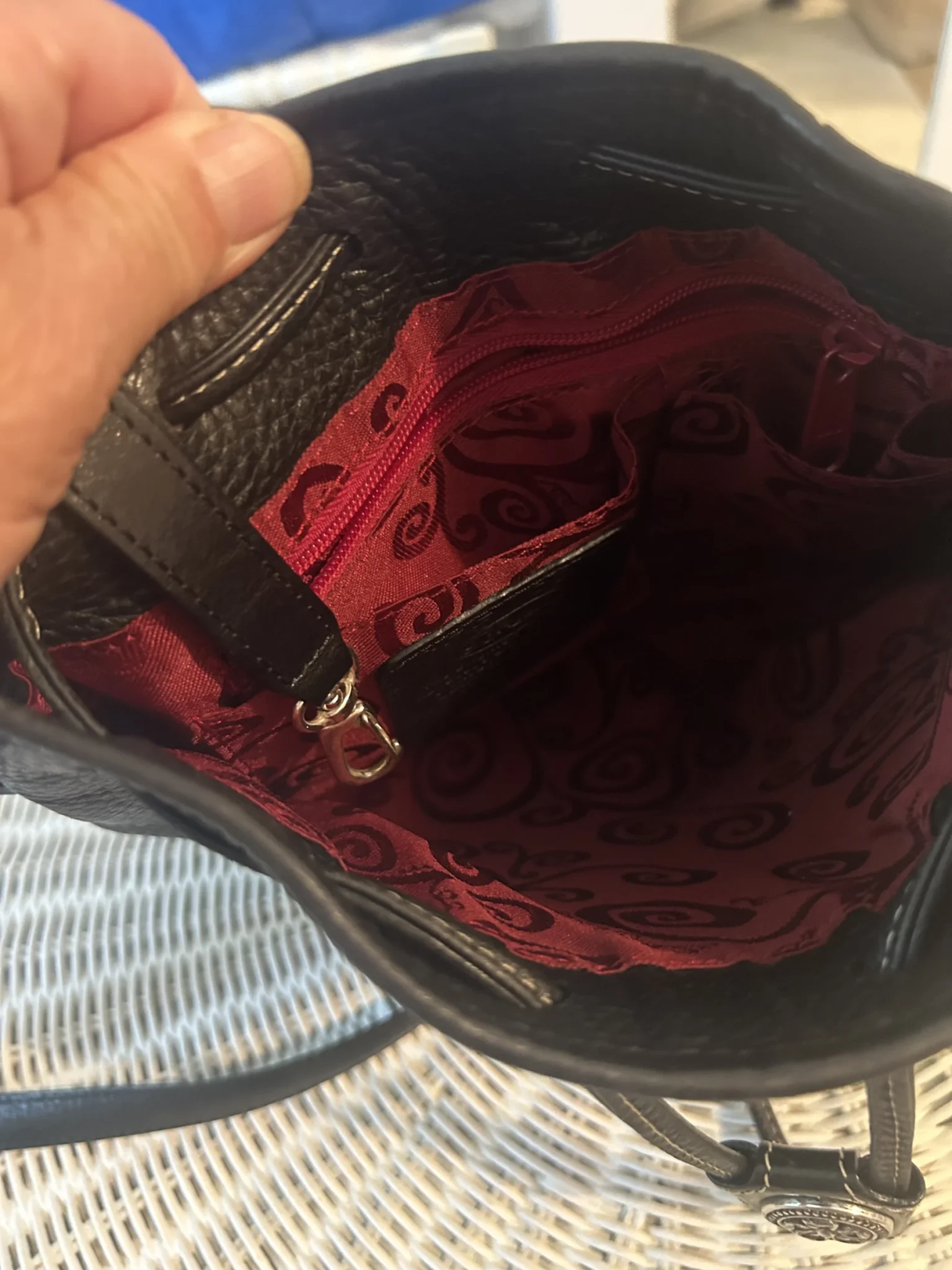 Image for Brighton bucket bag in genuine black leather – Excellent condition