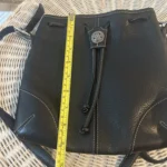 Thumbnail for Brighton bucket bag in genuine black leather – Excellent condition