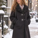 Featured thumbnail for Coat: 50% angora, 50% virgin wool, with rabbit fur trim. Luxury vintage piece, made in Germany