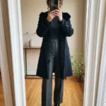 Thumbnail for Coat: 50% angora, 50% virgin wool, with rabbit fur trim. Luxury vintage piece, made in Germany