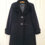 Thumbnail for Coat: 50% angora, 50% virgin wool, with rabbit fur trim. Luxury vintage piece, made in Germany