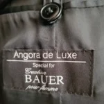 Thumbnail for Coat: 50% angora, 50% virgin wool, with rabbit fur trim. Luxury vintage piece, made in Germany