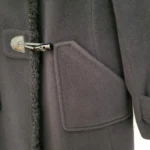 Thumbnail for Coat: 50% angora, 50% virgin wool, with rabbit fur trim. Luxury vintage piece, made in Germany
