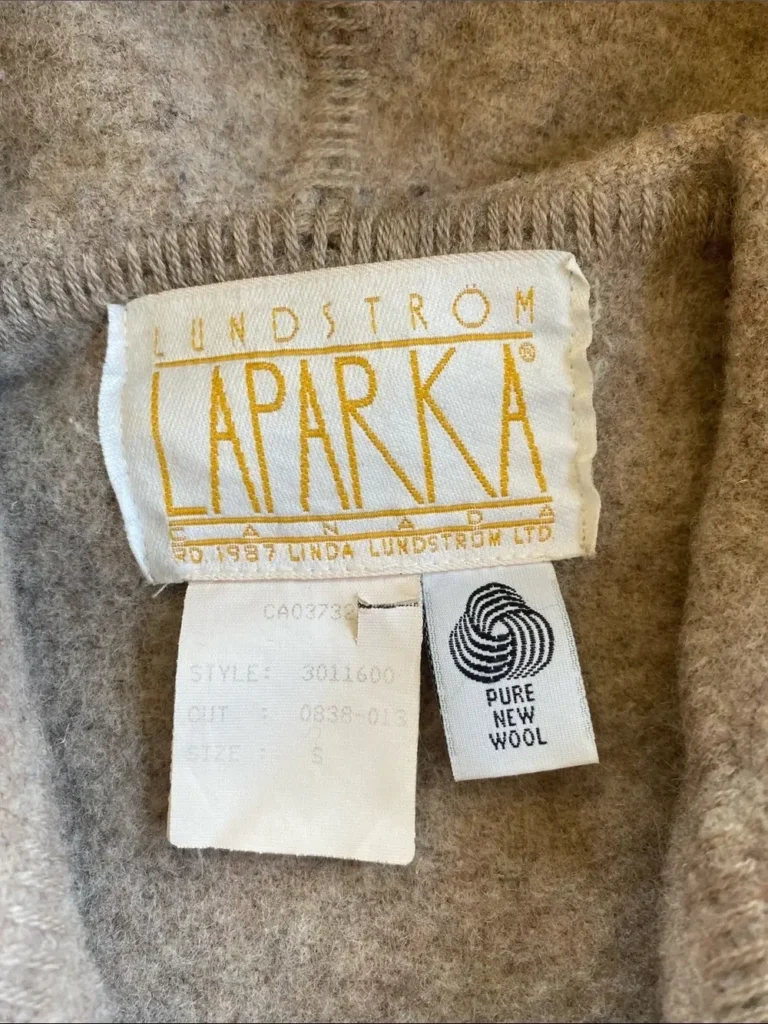 Image for Vintage Linda Lundström La Parka 3-in-1 Coat Heather Grey Taupe Small
