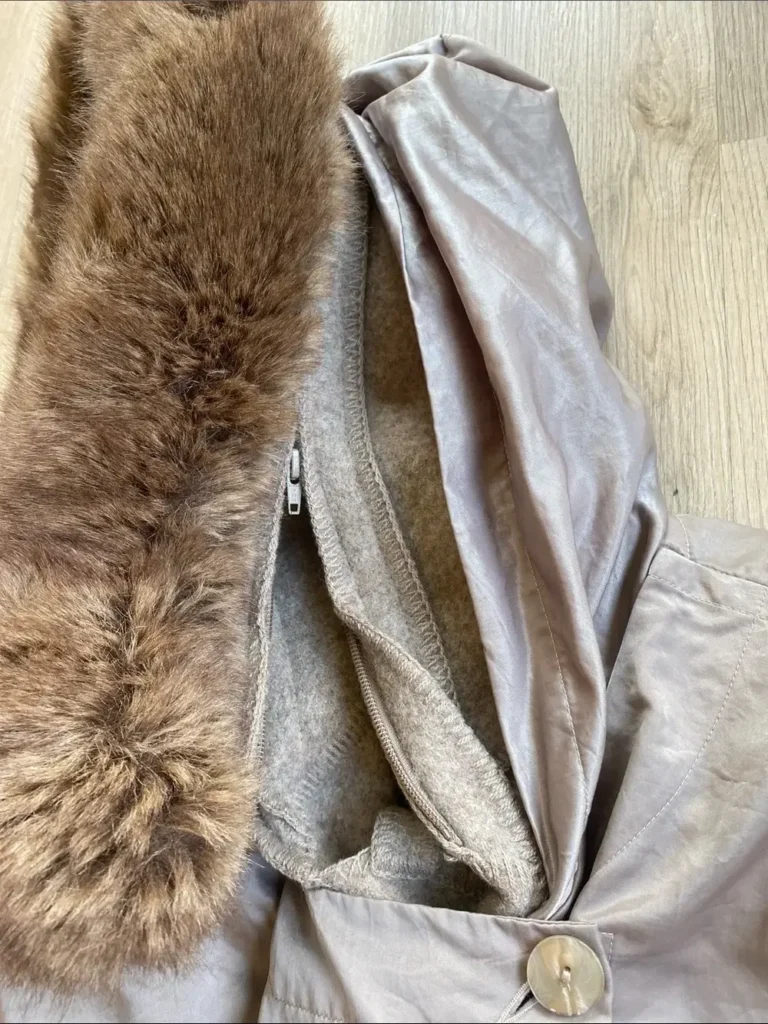 Image for Vintage Linda Lundström La Parka 3-in-1 Coat Heather Grey Taupe Small